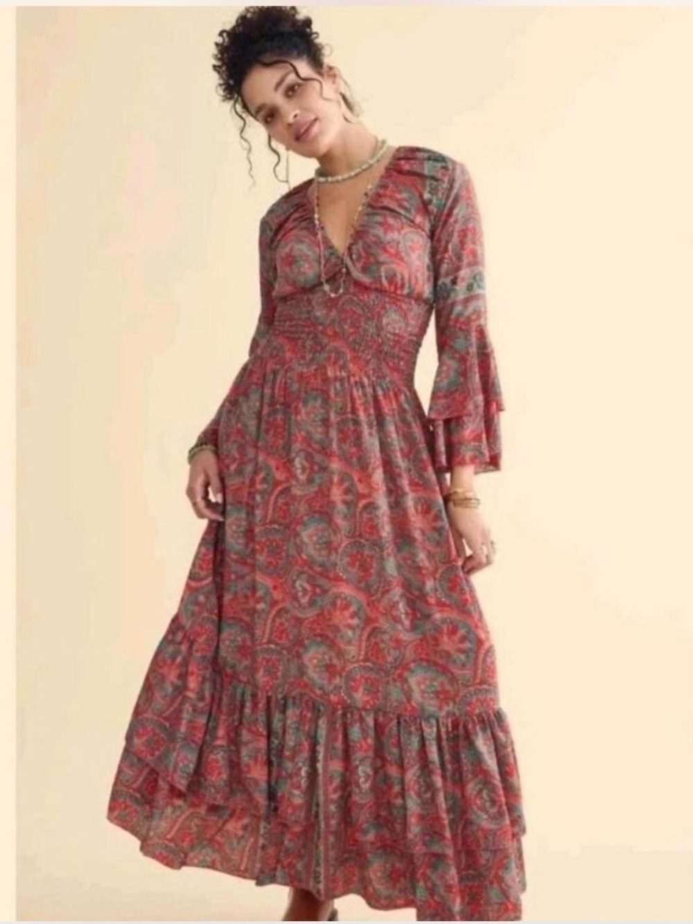 Earthbound Trading Co. Paisley Maxi Dress